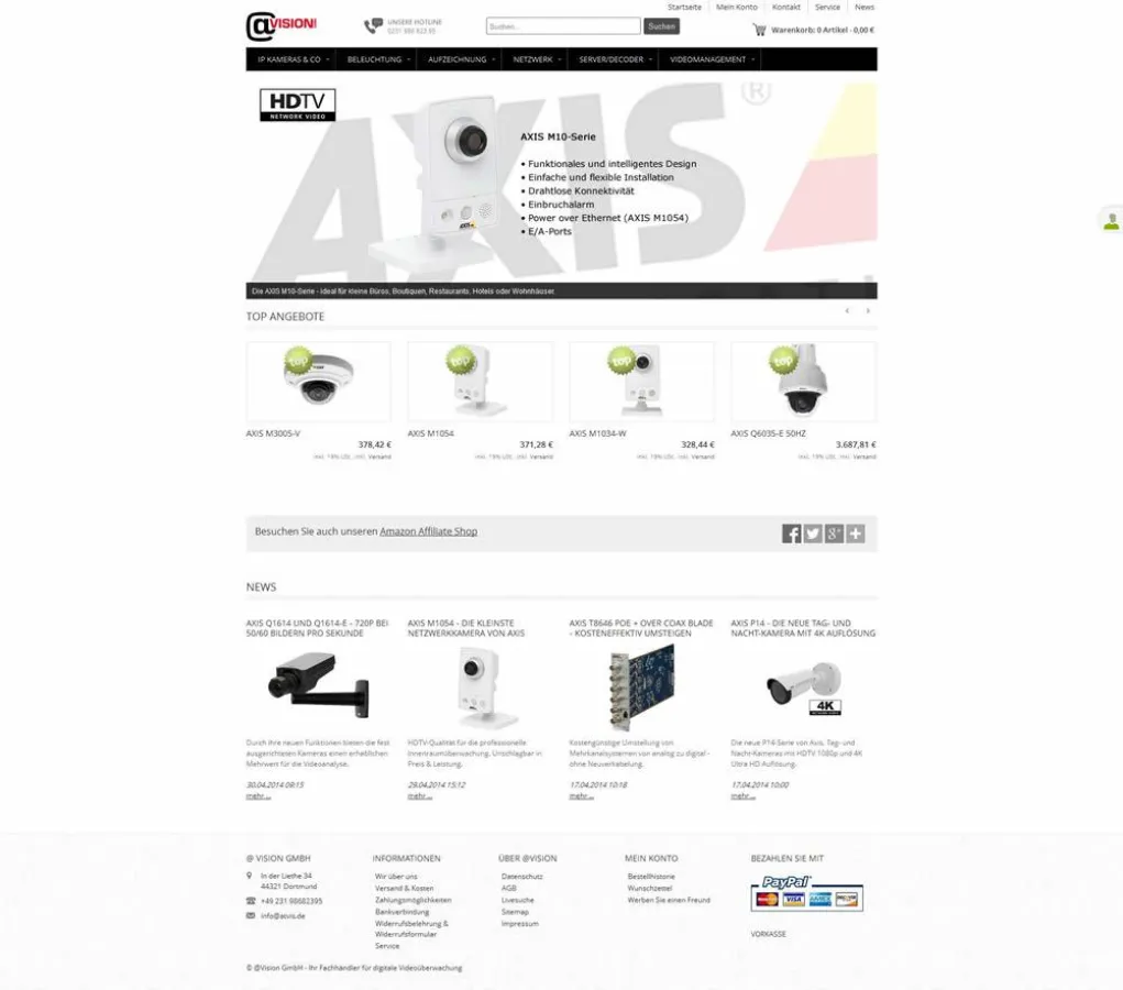 @Vision Shop - Fachhändler für Videoüberwachung