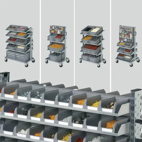 Bild: Modulare Transportwagen UNIMOD – Serie SMART der Marke Fami