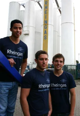 Bild: Dominik Pischl, 18, neuer Azubi bei Rheingas: "Hier bist Du nicht nur eine Nummer"