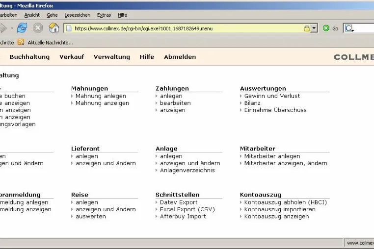 Bild: Einfach online das Buchhalten lernen: Collmex bietet kostenlose Ausbildungsvariante seiner kaufmännischen Software