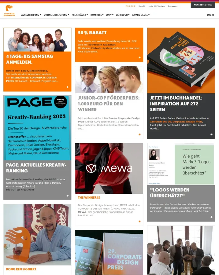 Homepage des 31. CDP 2023 (© OEB)