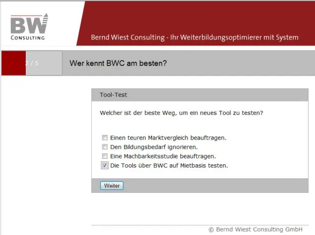 Bild: Fit für die Prüfung mit BWC-FIT an der TU Darmstadt