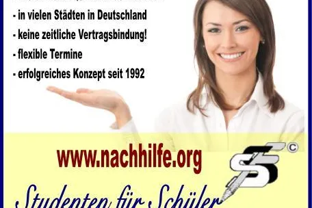 Bild: Nachprüfung -Vorbereitung durch gezielte Nachhilfe /Das Konzept der STUDENTEN FÜR SCHÜLER Nachhilfevermittlung
