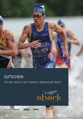 Bild: Weihnachtsgeschenk von Shark Sportswear für ambitionierte Sportler: Einsteiger-Set für Trendsportart Triathlon