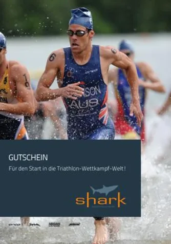 Bild: Weihnachtsgeschenk von Shark Sportswear für ambitionierte Sportler: Einsteiger-Set für Trendsportart Triathlon