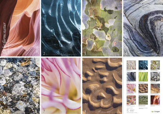 Neuer Kunstkalender 2026 von Katja Liedle: „farbe:form:natur“ zeigt die Poesie der Natur im Detail Bild: Neuer Kunstkalender 2026 von Katja Liedle: „farbe:form:natur“ zeigt die Poesie der Natur im Detail