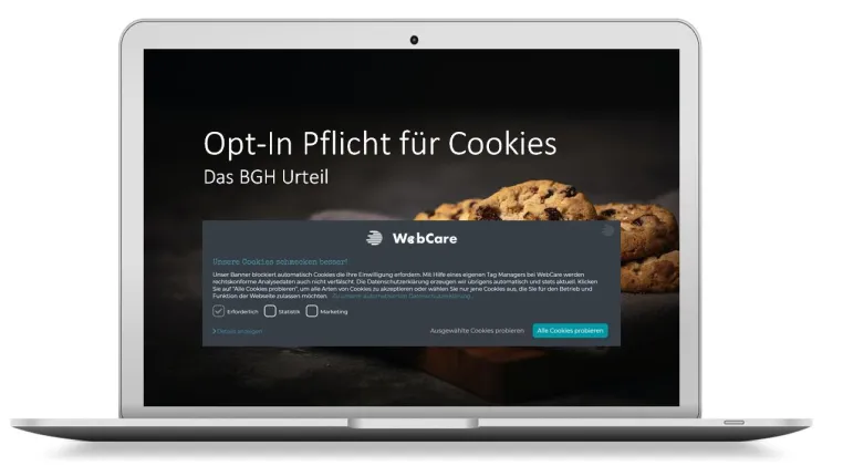 Der Bundesgerichtshof (BGH) bestätigt die Opt-In Pflicht für Cookies in Deutschland Bild: Der Bundesgerichtshof (BGH) bestätigt die Opt-In Pflicht für Cookies in Deutschland