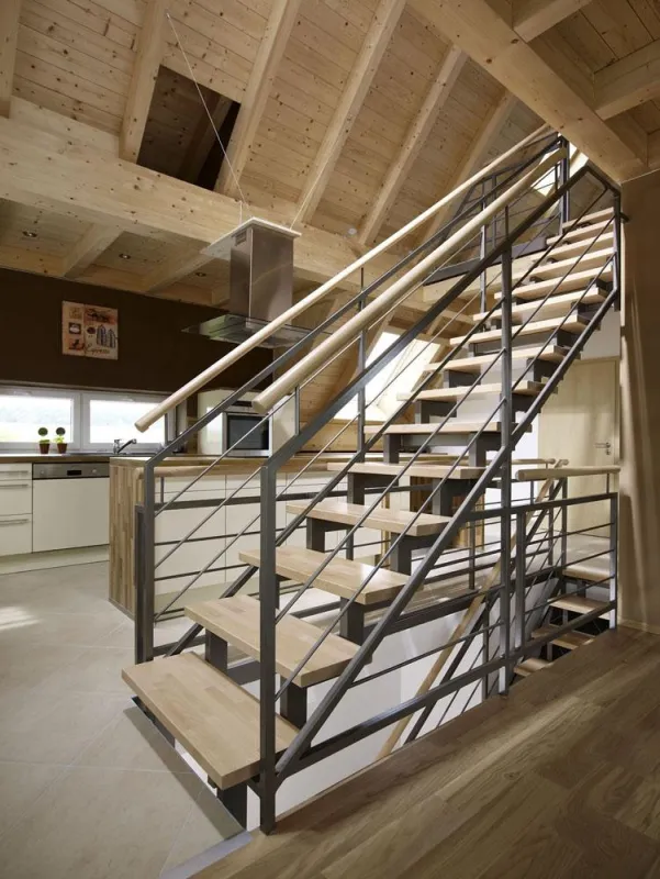 Stahl-Holz-Konstruktion, Bild: Fuchs-Treppen