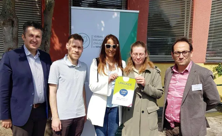 Verband engagierte Zivilgesellschaft in NRW wird mit 1.000 Euro durch die Town & Country Stiftung gefördert Bild: Verband engagierte Zivilgesellschaft in NRW wird mit 1.000 Euro durch die Town & Country Stiftung gefördert