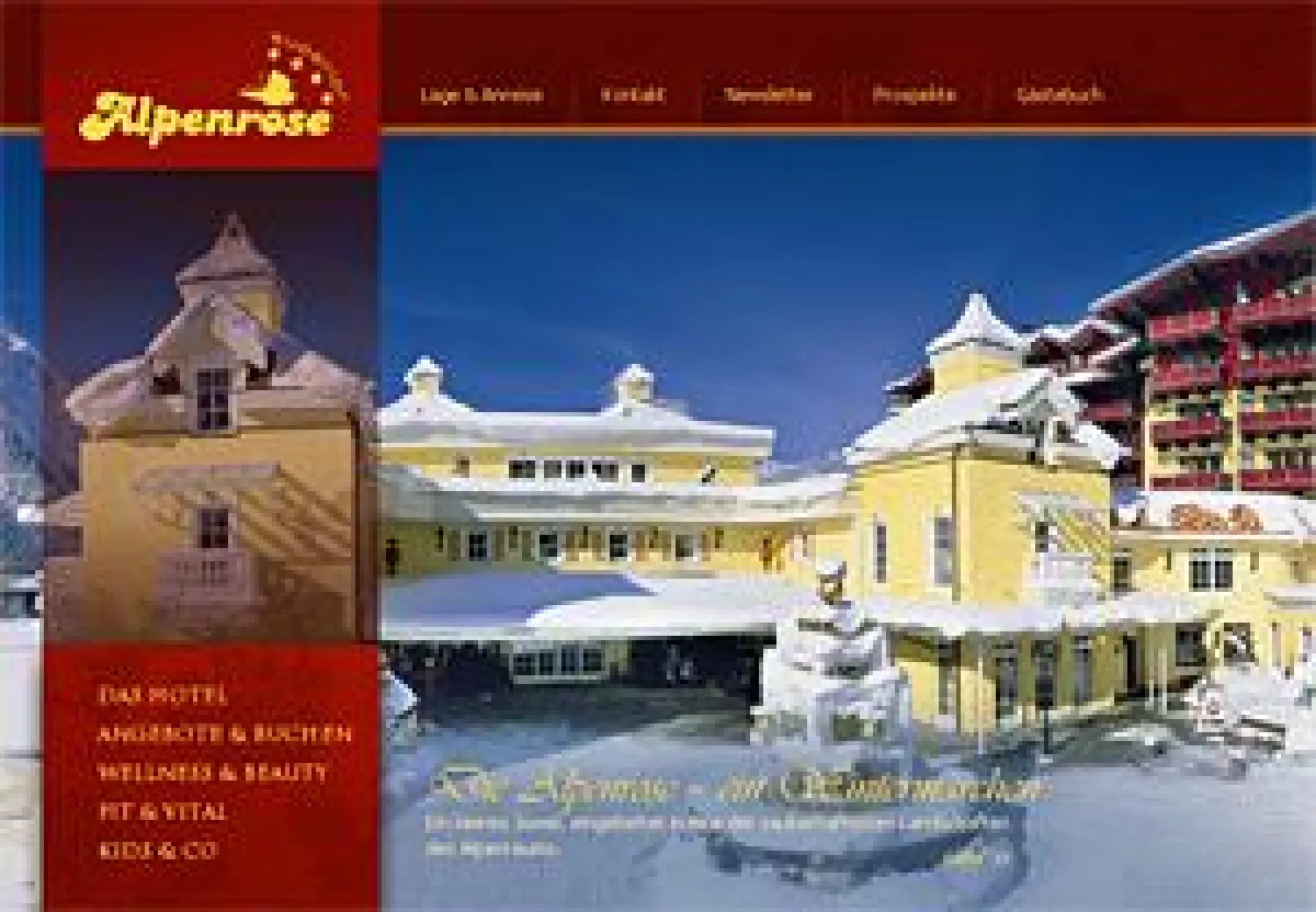 Wellnessresidenz Alpenrose in Maurach/Tirol erzielt 35% Steigerungsrate mit neuem Webauftritt