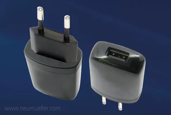 Level VI konforme Netzgeräte mit integrierter USB-A Buchse Bild: Level VI konforme Netzgeräte mit integrierter USB-A Buchse