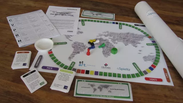 Bild: Social Media Brettspiel "startspiel" für den Deutschen Lernspielpreis nominiert