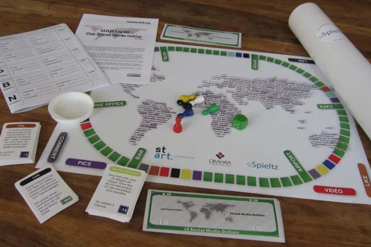 Social Media Brettspiel "startspiel" für den Deutschen Lernspielpreis nominiert Bild: Social Media Brettspiel "startspiel" für den Deutschen Lernspielpreis nominiert