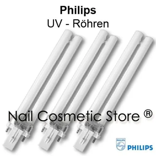 Philips UV Röhre 9-Watt für die Lichthärtung von UV-Gelen Bild: Philips UV Röhre 9-Watt für die Lichthärtung von UV-Gelen