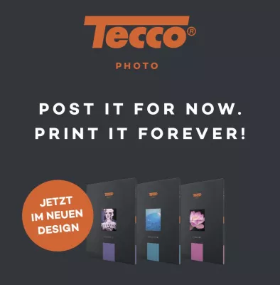 Bild: Tecco in neuem Gewand Modernes Corporate Design und neuer Slogan: 'Post It For Now – Print It Forever'