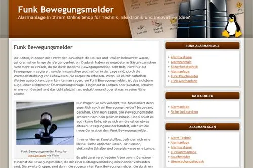 Bild: Funk Bewegungsmelder im Internet finden