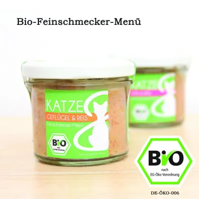 Bild: Bio-Feinschmecker-Menü für Katzen