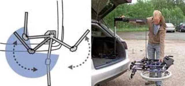 Bild: Rundum flexibel mit dem Rollstuhl-Gelenkkran von Autoadapt