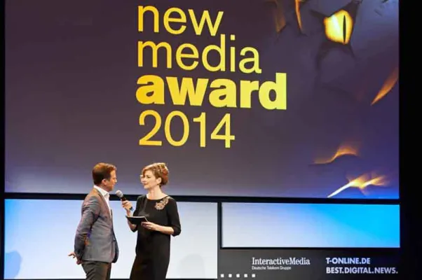 Bild: insglück realisierte Awardverleihung des new media award