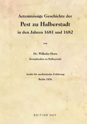 Bild: Geschichte der Pest zu Halberstadt 1681 und 1682