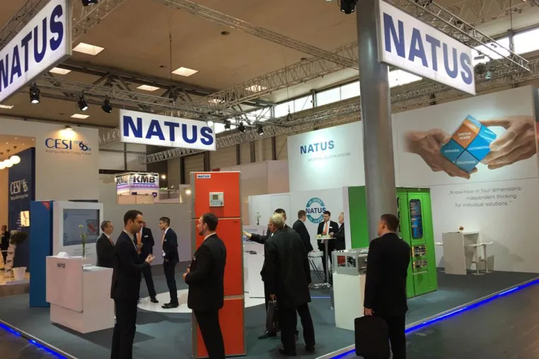 NATUS präsentiert sich im Jubiläumsjahr mit neuem Stand auf der Hannover Messe Bild: NATUS präsentiert sich im Jubiläumsjahr mit neuem Stand auf der Hannover Messe