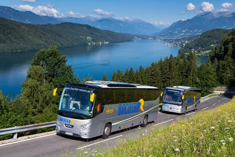 Flottenmanagement von Vehco im Busverkehr von Bacher Tourisitk Bild: Flottenmanagement von Vehco im Busverkehr von Bacher Tourisitk