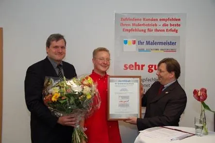 Bild: Brandenburger Malermeister von Kunden ausgezeichnet
