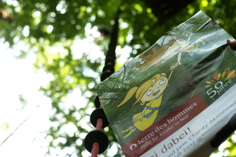 Bild: Deutschlandweites Aktionswochenende für den guten Zweck – der Kletterwald Haltern nimmt teil