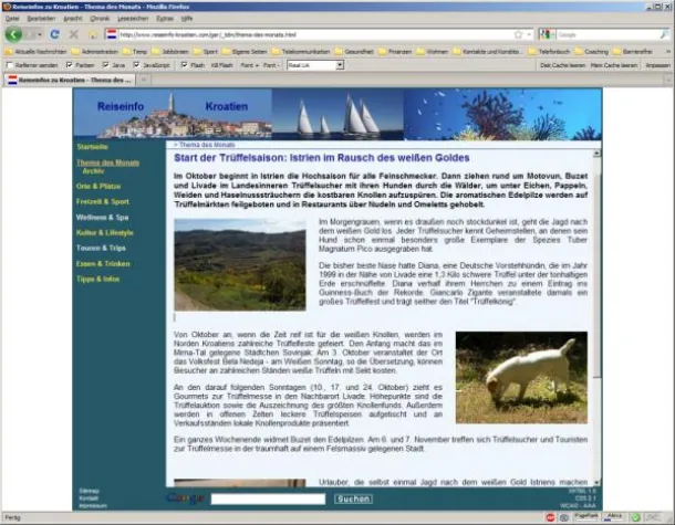 Bild: Reiseinfo Kroatien informiert über Start der Trüffelsaison