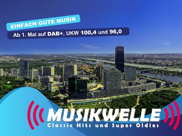 Bild: Die Musikwelle sendet ab 01. Mai 2021 auf zwei UKW-Frequenzen in Niederösterreich!