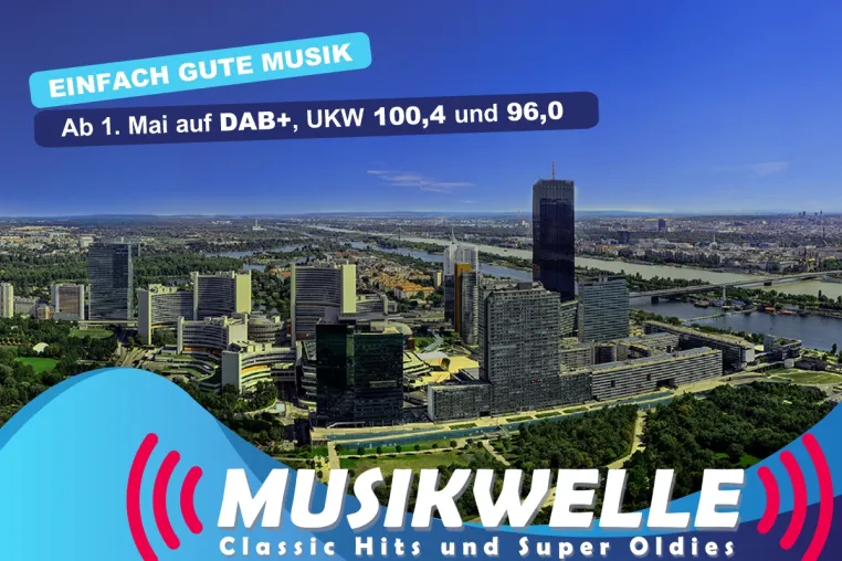 Die Musikwelle sendet ab 01. Mai 2021 auf zwei UKW-Frequenzen in Niederösterreich! Bild: Die Musikwelle sendet ab 01. Mai 2021 auf zwei UKW-Frequenzen in Niederösterreich!