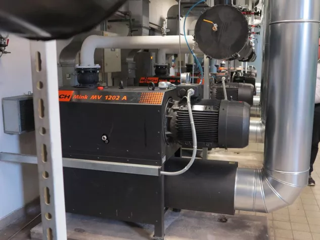 Bild: Kostenreduzierung durch moderne Vakuumzentralanlage