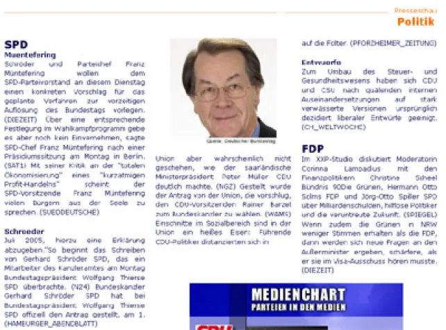 Bild: Nachrichten quergelesen bei Romso