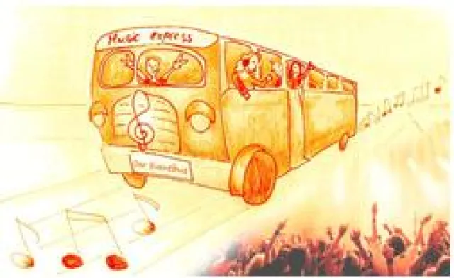 Bild: Er rollt: Per Eventbus von Hamburg zum Konzert der Wahl