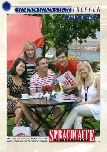 Sprachcaffe präsentiert den neuen Katalog 2011 / 2012 Bild: Sprachcaffe präsentiert den neuen Katalog 2011 / 2012
