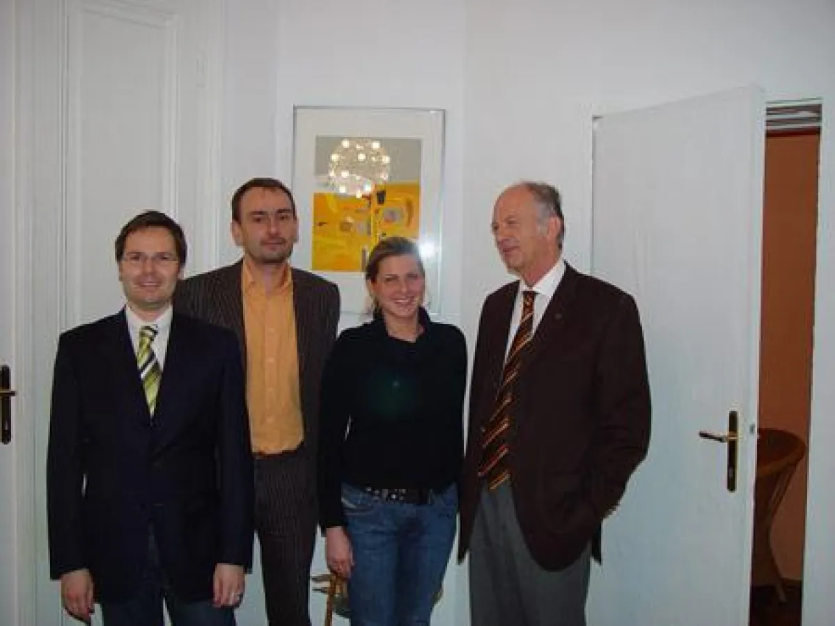 Mag. Peter Stepanek, Mag. (FH) Peter Hertel, Doris Helm, Mag. Ernst Helldorff