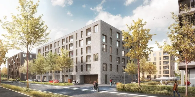 Bild: Weltpostpark Bern: ein Wohnungsbau mit nachhaltiger Wirkung