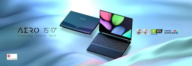 Bild: Mehr Power für Kreativ-Anwendungen: professionell arbeiten mit den neuen GIGABYTE AERO Notebooks