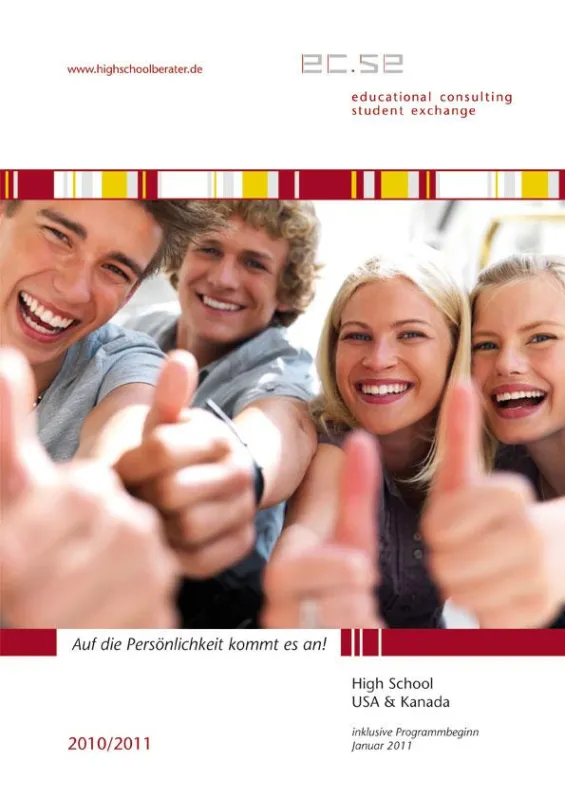educational consulting & student exchange GmbH, Adenauerallee 12-14, 53113 Bonn, Tel. 0228 / 259084-0, Fax 259084-20, E-Mail info@highschoolberater.de, www.highschoolberater.de