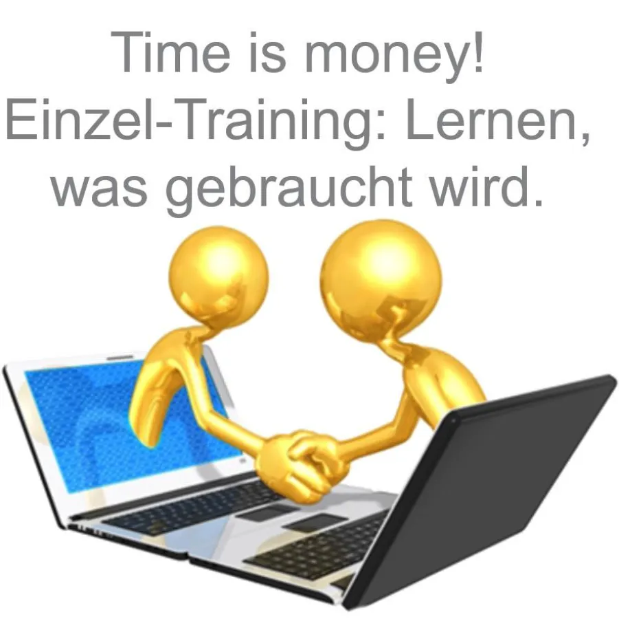 Einzeltraining – Lernen, was gebraucht wird