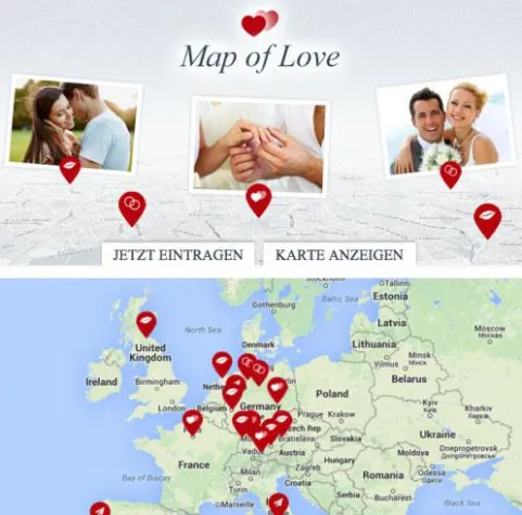 Bild: Map of Love – Teile Deine Liebe