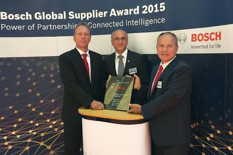 Bosch Global Supplier Award an Rehm Thermal Systems Bild: Bosch Global Supplier Award an Rehm Thermal Systems