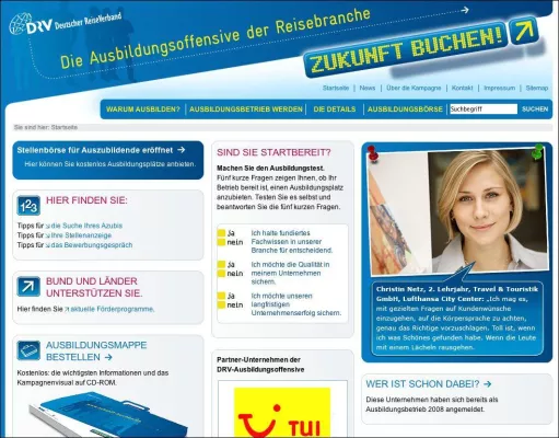 Bild: Kampagne ZUKUNFT BUCHEN bringt Trendwende für Ausbildungsplätze in der Reisebranche