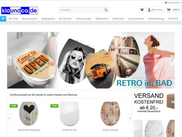 Bild: Online-Shop kloundco.de im neuen Design und mit mehr Komfort