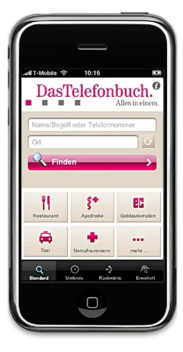 Bild: Über 100.000 Downloads der iPhone-Applikation von DasTelefonbuch