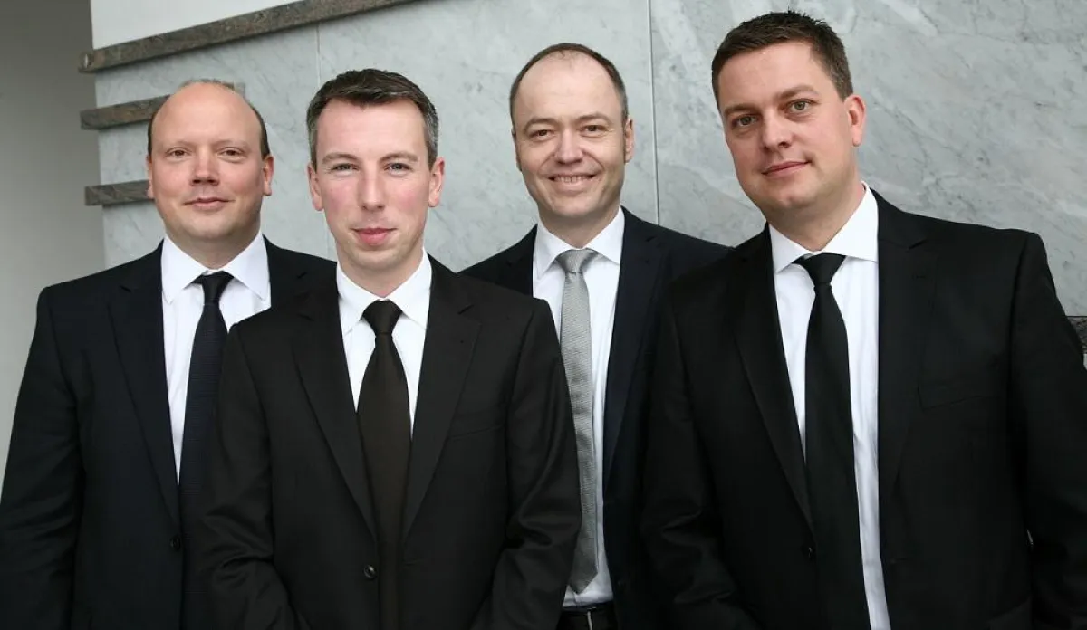 Der neue Vorstand der tarent AG (v.l. Kai Ebenrett, Alexander Steeg, Dr.Stefan Barth, Boris Esser)