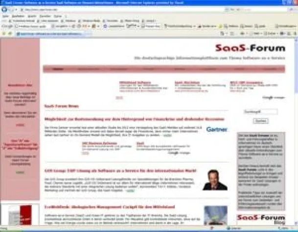 Bild: SaaS-Forum News Aktuelle Informationen zum Thema Software-as-a-Service