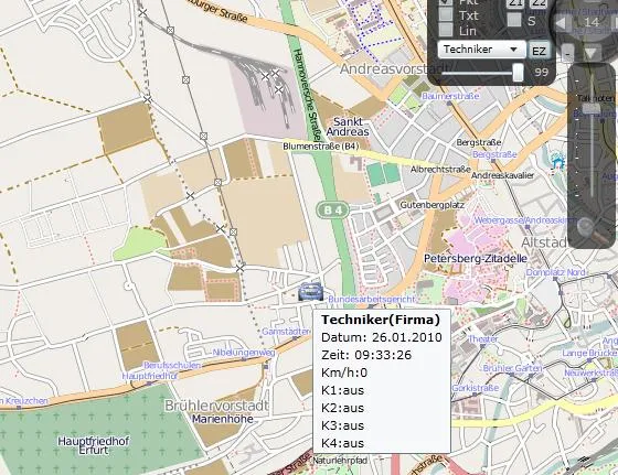 Bild: Neu: Kostenlose Software für GPS Ortung von Fahrzeugen, LKW’s und anderen beweglichen Objekten.