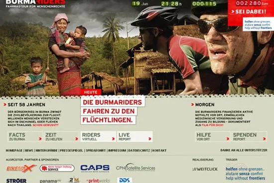 Bild: Kräftig in die Pedale treten für Menschenrechte - BURMARIDERS starten ihre Tour in Thailand und im Internet