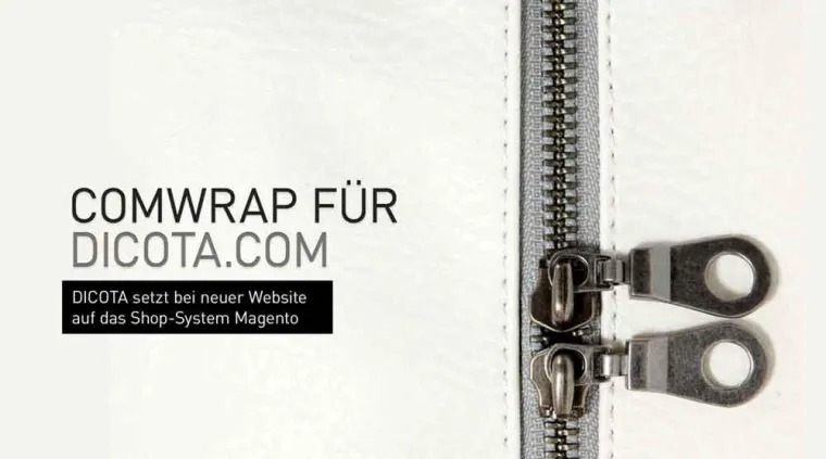 Bild: comwrap relauncht dicota.com